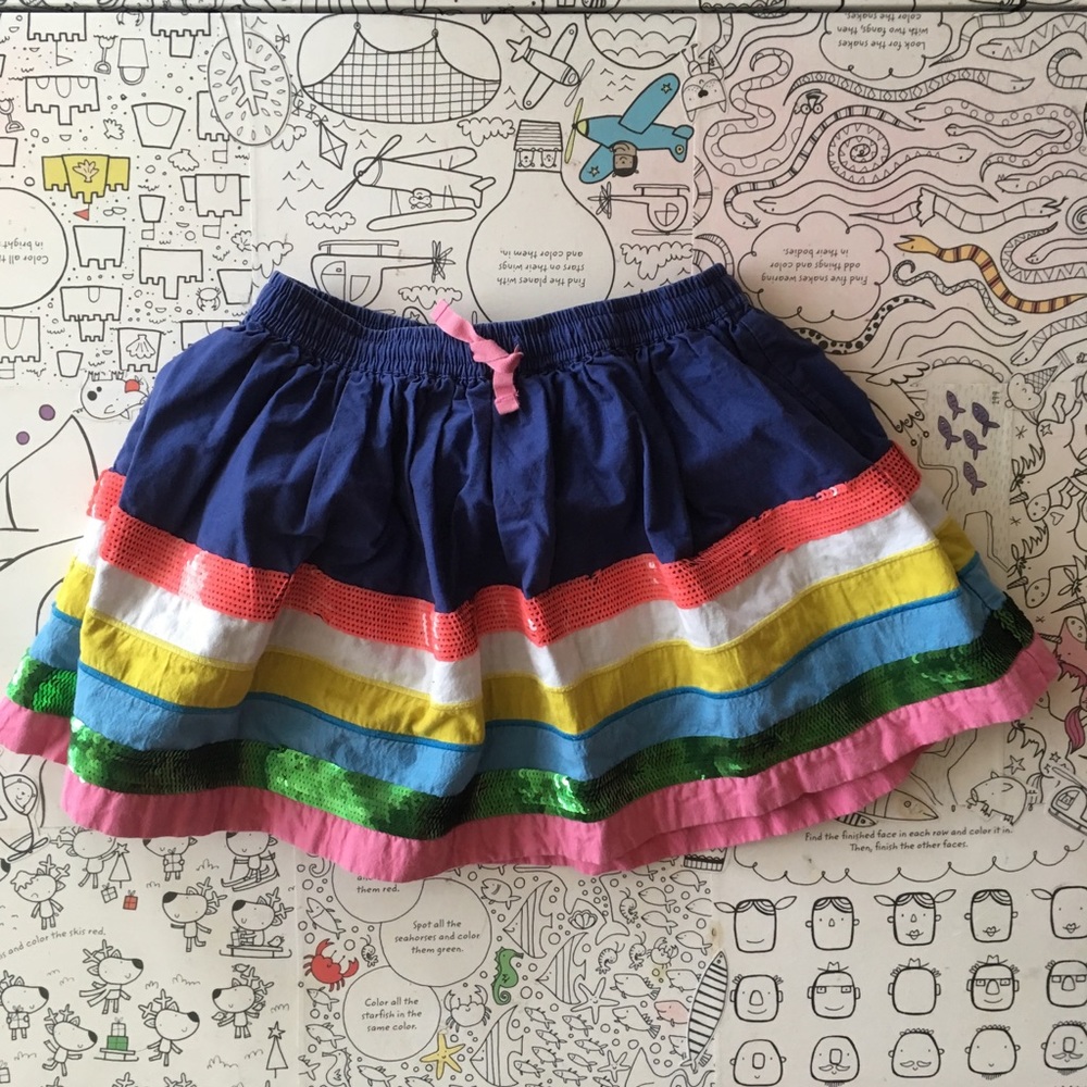 Mini Boden | Beautiful skirt with sequins | 5/6